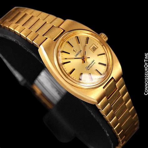 omega 18ct white gold ladies watch|omega seamaster 18k gold vintage.